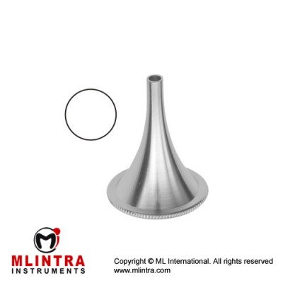 Hartmann Ear Speculum Fig. 4 Stainless Steel, 3.6 cm / 1 1/2" Diameter 7.5 mm Ø